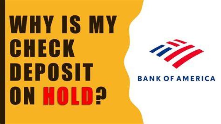 What does it mean when money is on hold in bank account?