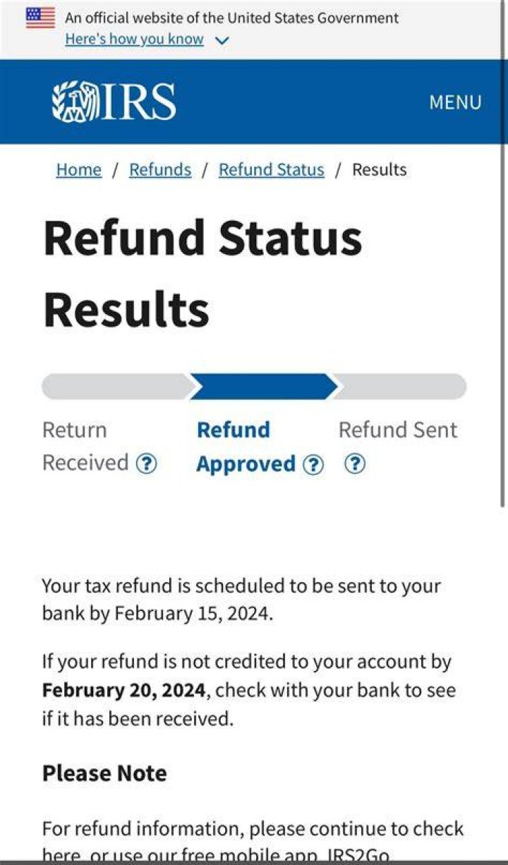What does it mean when the IRS has approved your tax return?