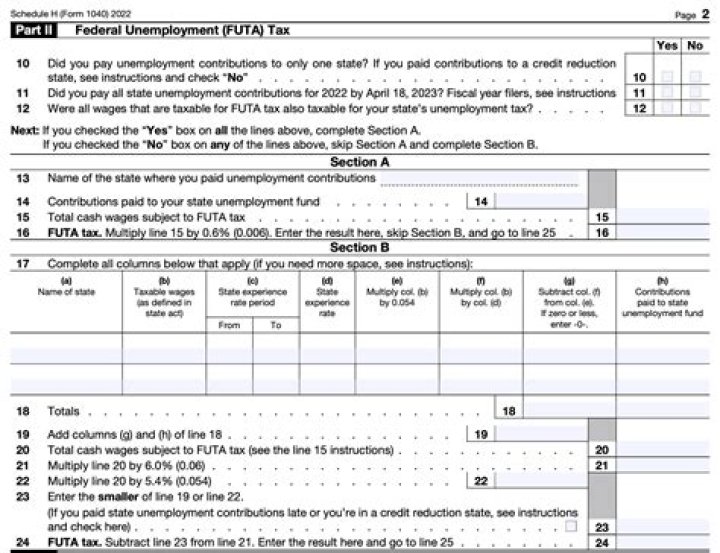 What does scheduled mean on taxes?