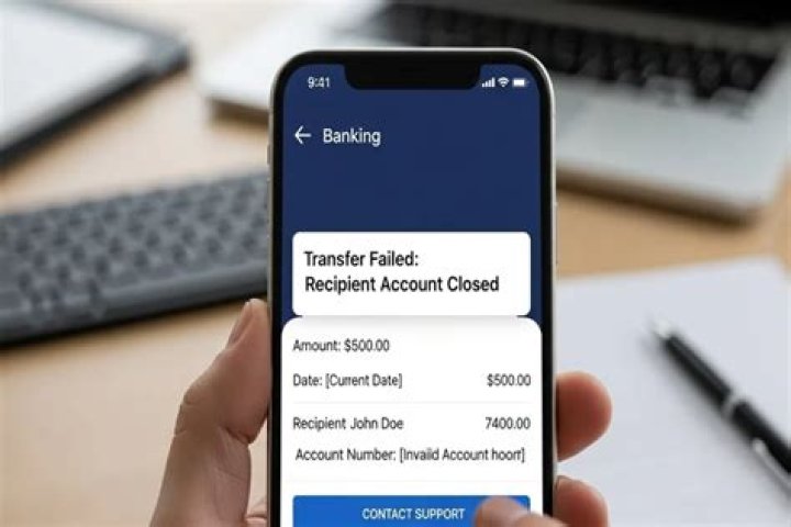 What happens if a check is sent to a closed account?