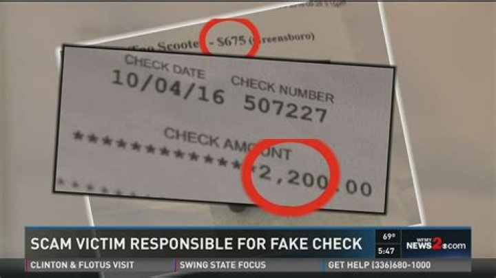 What happens if a fake check clears?