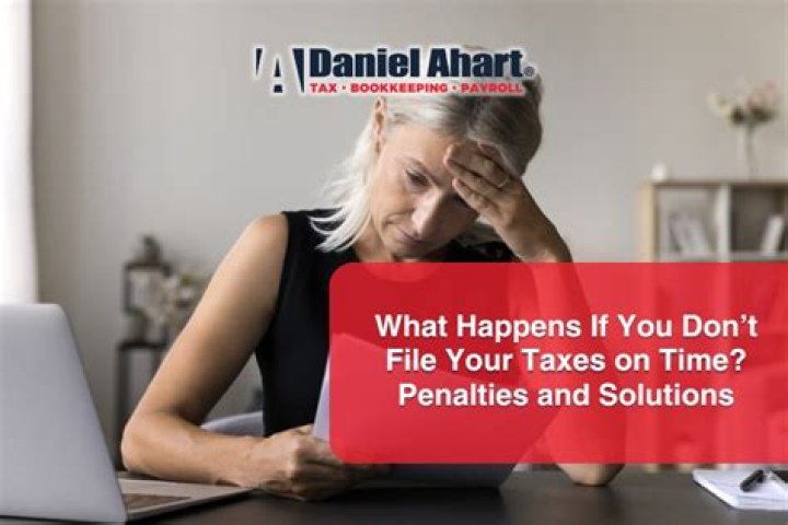 What happens if you do not file your taxes on time?