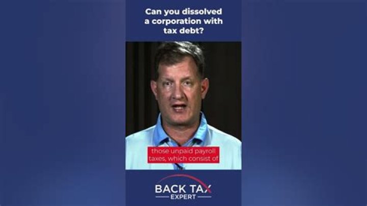 What happens to debt when you dissolve a corporation?
