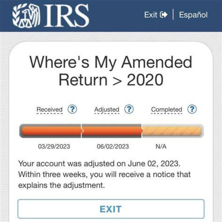 What happens when my amended return is received?