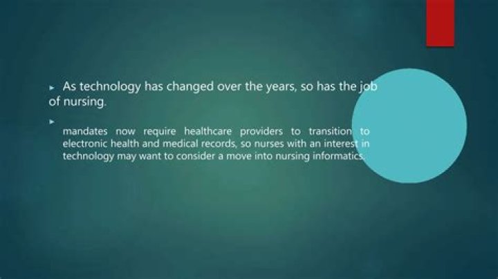 What has changed in nursing in the last 10 years?