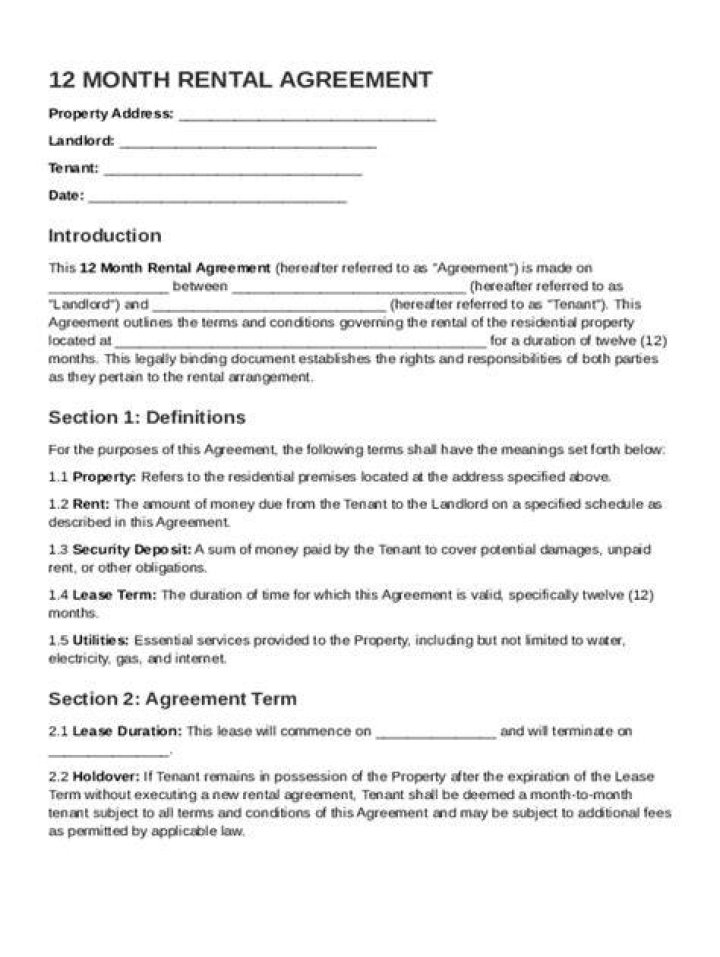 What is 12 month rental guarantee?