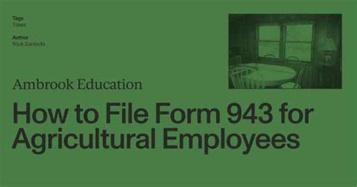 What is a 943 report?