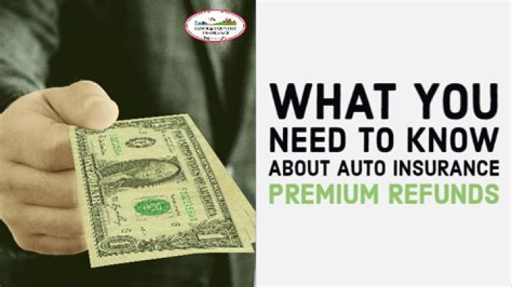 What is a premium refund for car insurance?