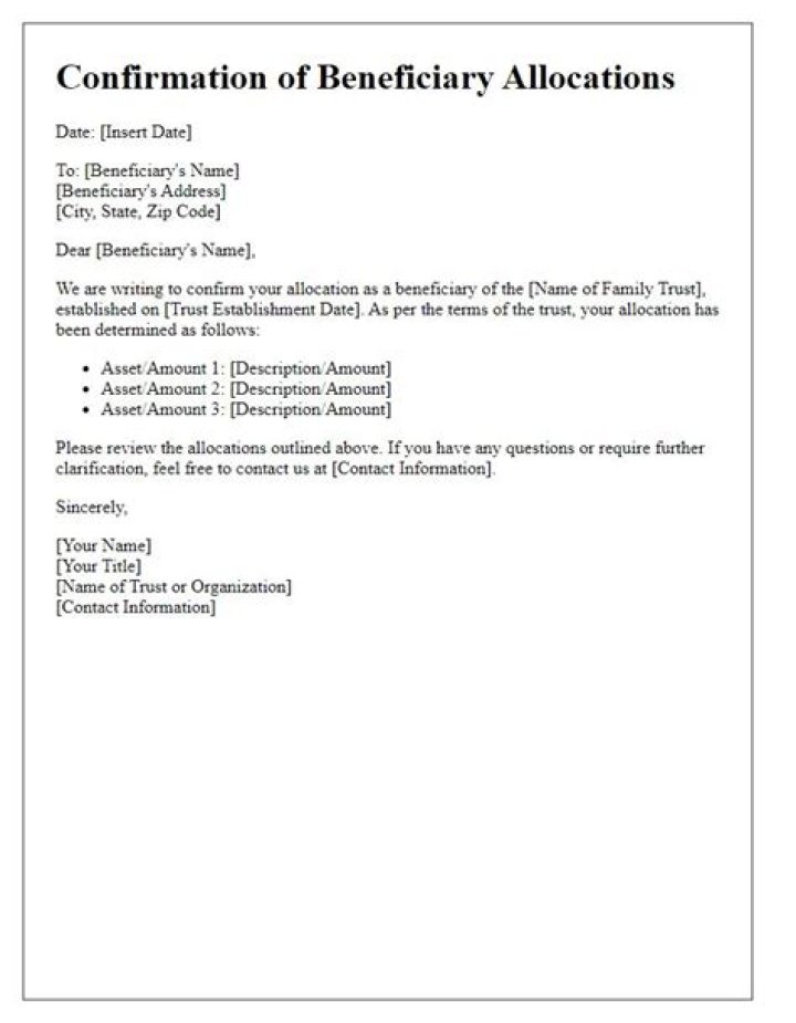 What is a trust confirmation?