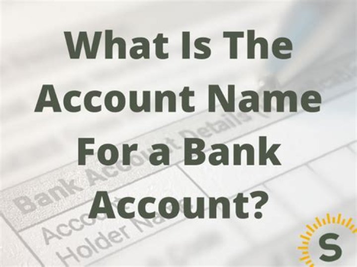 What is bank account name?