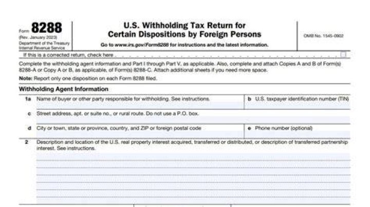 What is Form 8288-A used for?