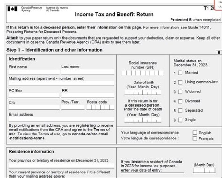 What is Line 207 on the Canada tax return?
