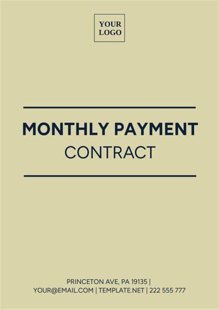 What is monthly contract payment?