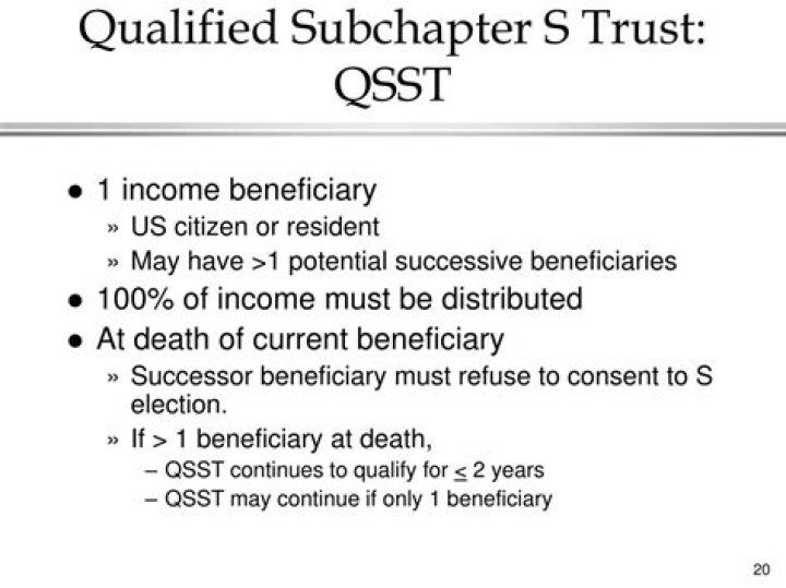 What is QSST trust?