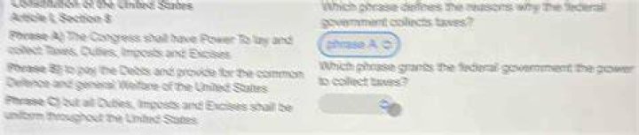 What is the main reason that the United States government collects taxes?