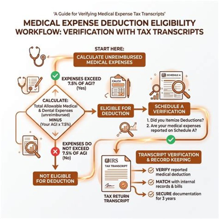 What is the medical deduction threshold for 2019?