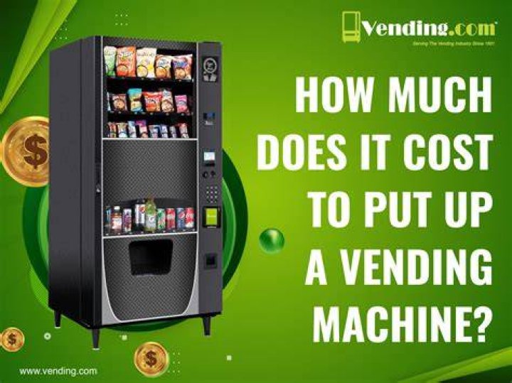 What is the start up cost for a vending machine?