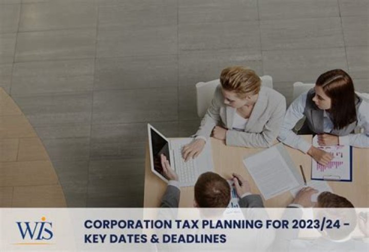 What is the tax year for a corporation?