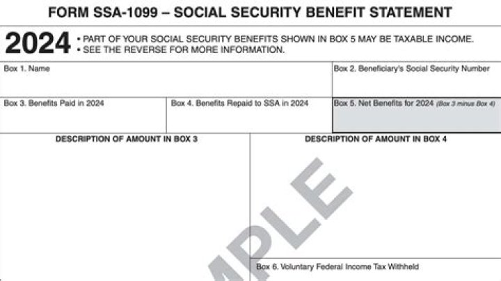 What kind of tax form is Social Security 1099?
