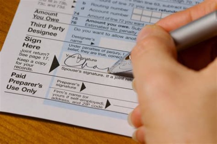 What page do I sign my tax return?