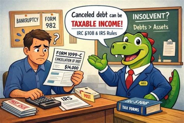 What to do when a debt is canceled due to insolvency?