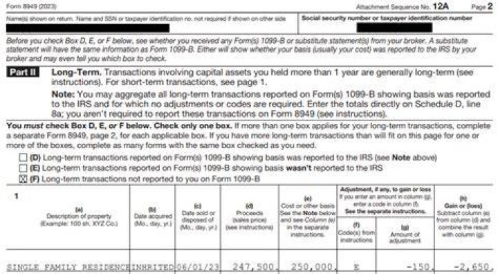 What to do with a 1099 for inherited property?