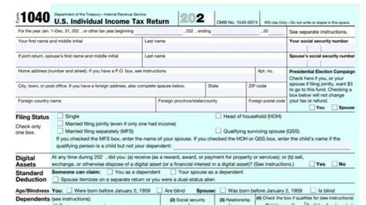 When do you have to file Form 1040?