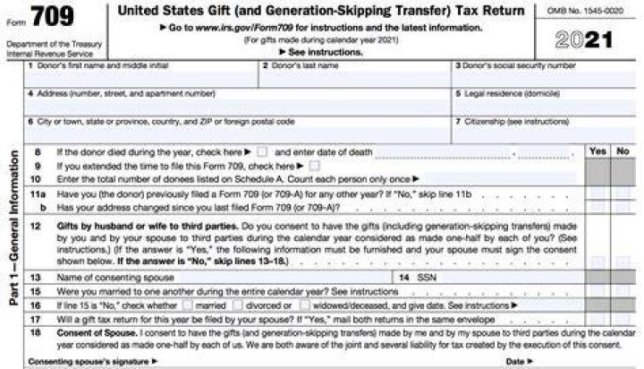 When do you have to fill out Form 709?