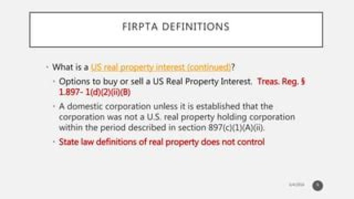 When foreigners sell US property the Foreign Investment in Real Property tax Act Firpta may require what percentage be withheld from the sale proceeds?