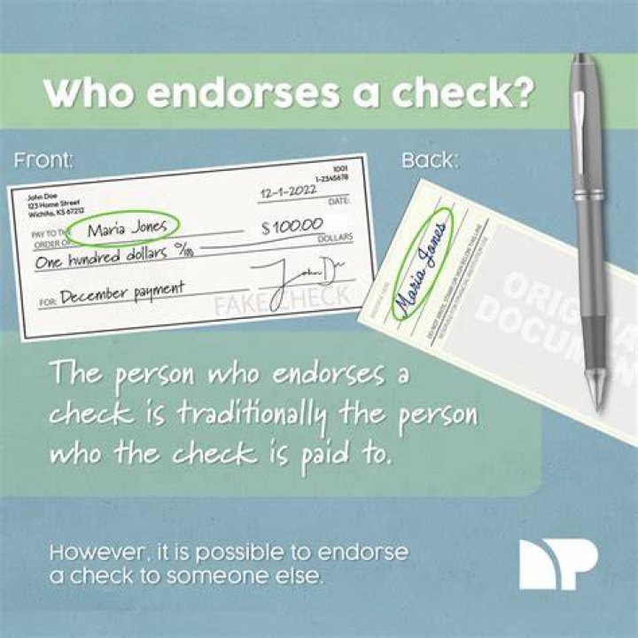 When you receive a check you are the payee?