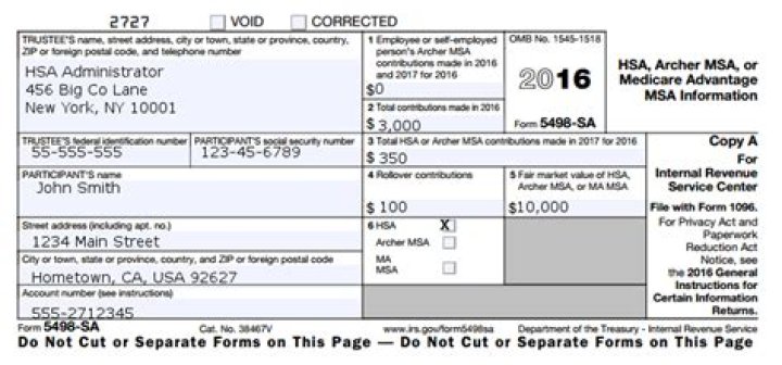 Where do I enter a 5498-SA on my taxes?