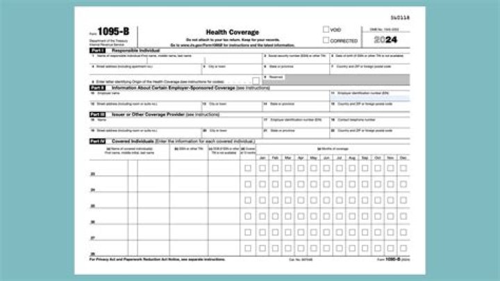 Who sends the 1095B form?