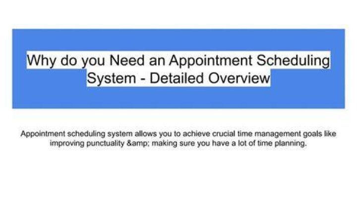 Why do you need a scheduling system for your business?