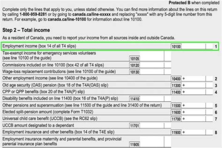 Why is there no line 10100 on my tax return?