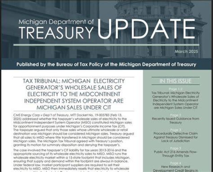 Why would I be getting a letter from Michigan Department of Treasury?