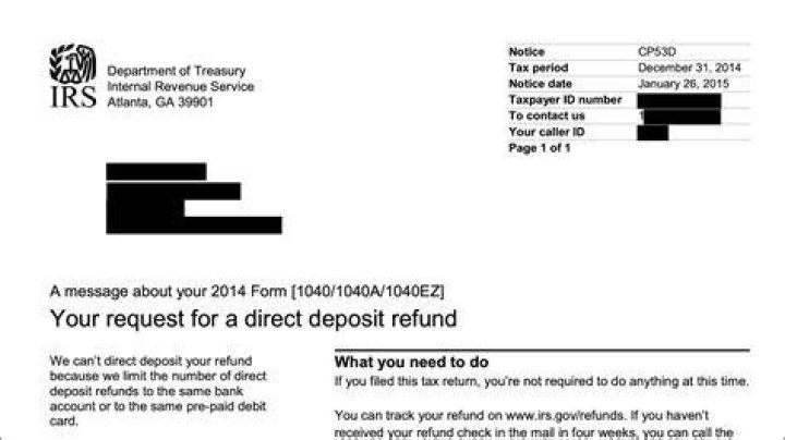 Why would the IRS not direct deposit?