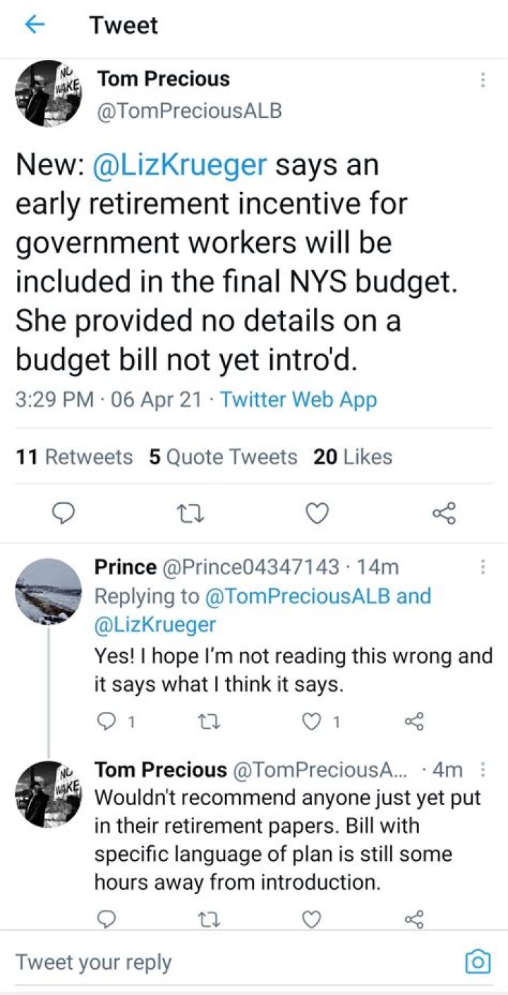 Will Cuomo Offer Early retirement Incentive 2021?