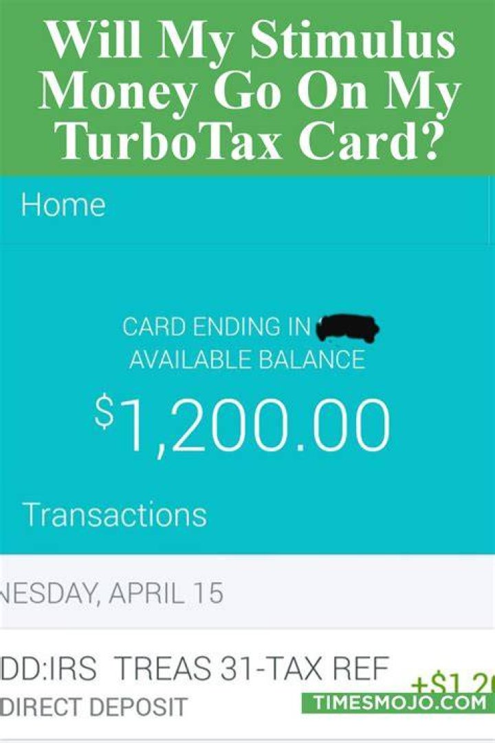 Will they put my stimulus payment on my TurboTax card?